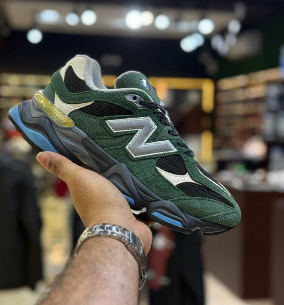 New Balance 9060 Green Black First Copy Sneakers for Men | Trendy Casual Shoe