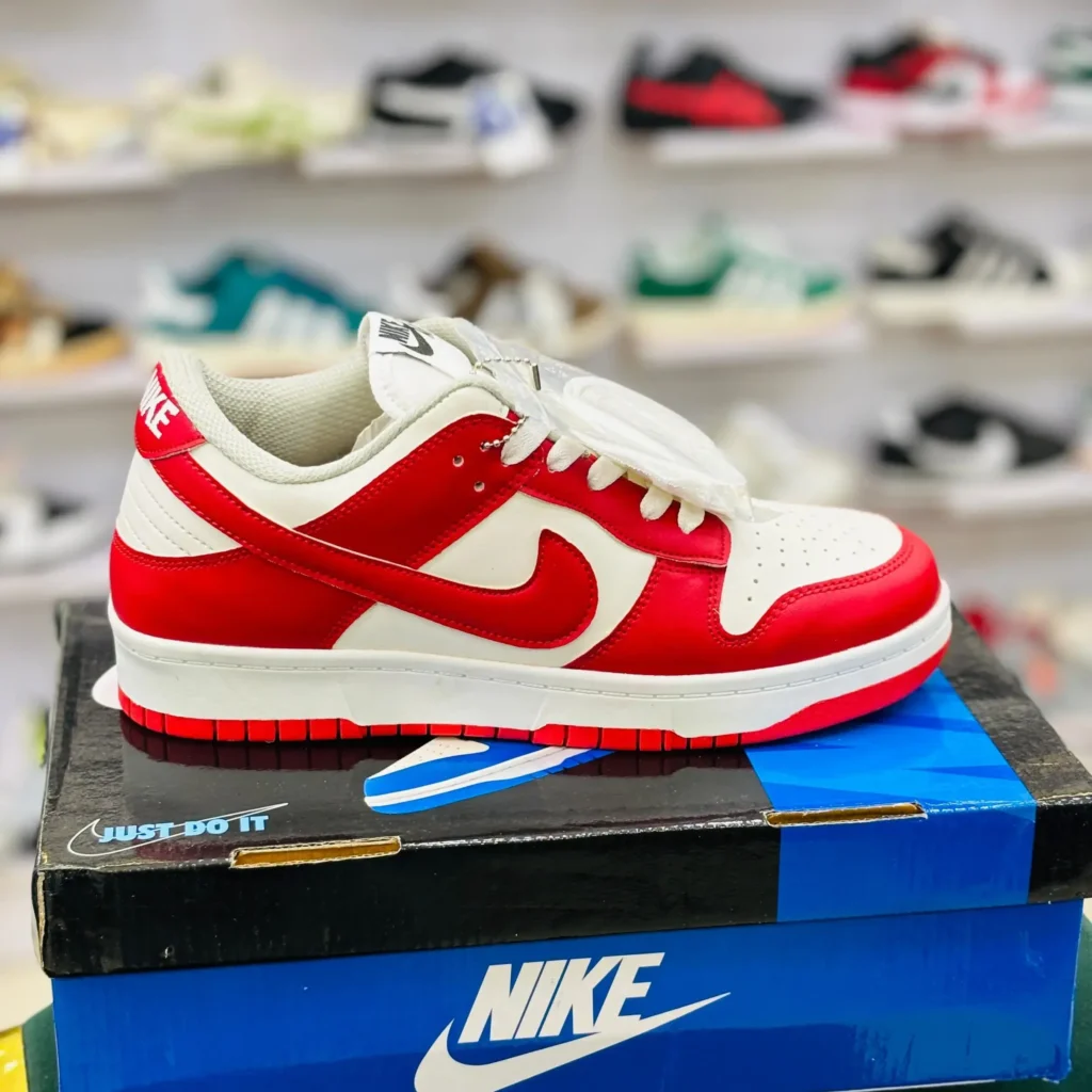 Nike Dunk Cherry Red Second Copy Shoes – Classic Red White Sneakers