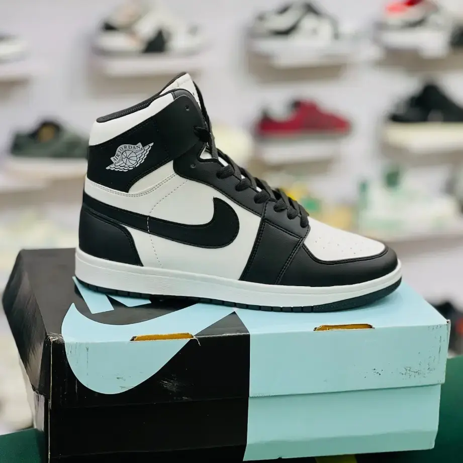 Air Jordan 1 Panda Second Copy Black White Casual Sneaker